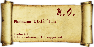 Mehsam Otília névjegykártya